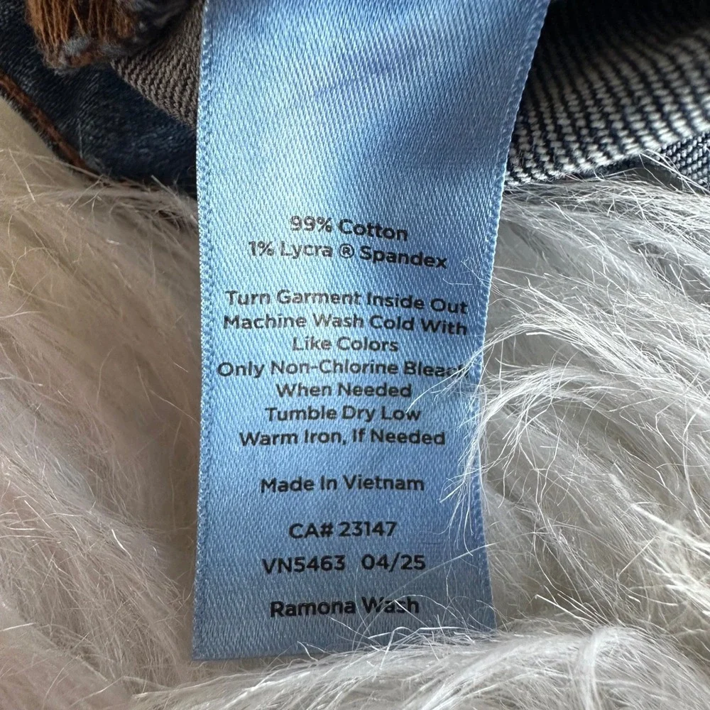 Talbots Jeans Pants Straight Leg Blue Wash Dark High Rise Preppy Size 10 Petite